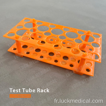 Rack de tube à centrifugeuse à double fonction en plastique